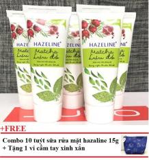 Combo 10 tuýt sữa rữa mặt Hazeline 15g + Tặng 1 ví cầm tay xinh xắn