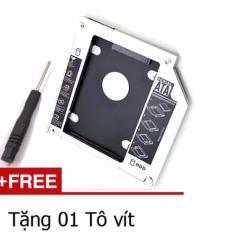 CADDY BAY 9.5mm-mỏng khay lắp thêm ổ cứng vào vị trí ổ DVD – Chất liệu nhôm