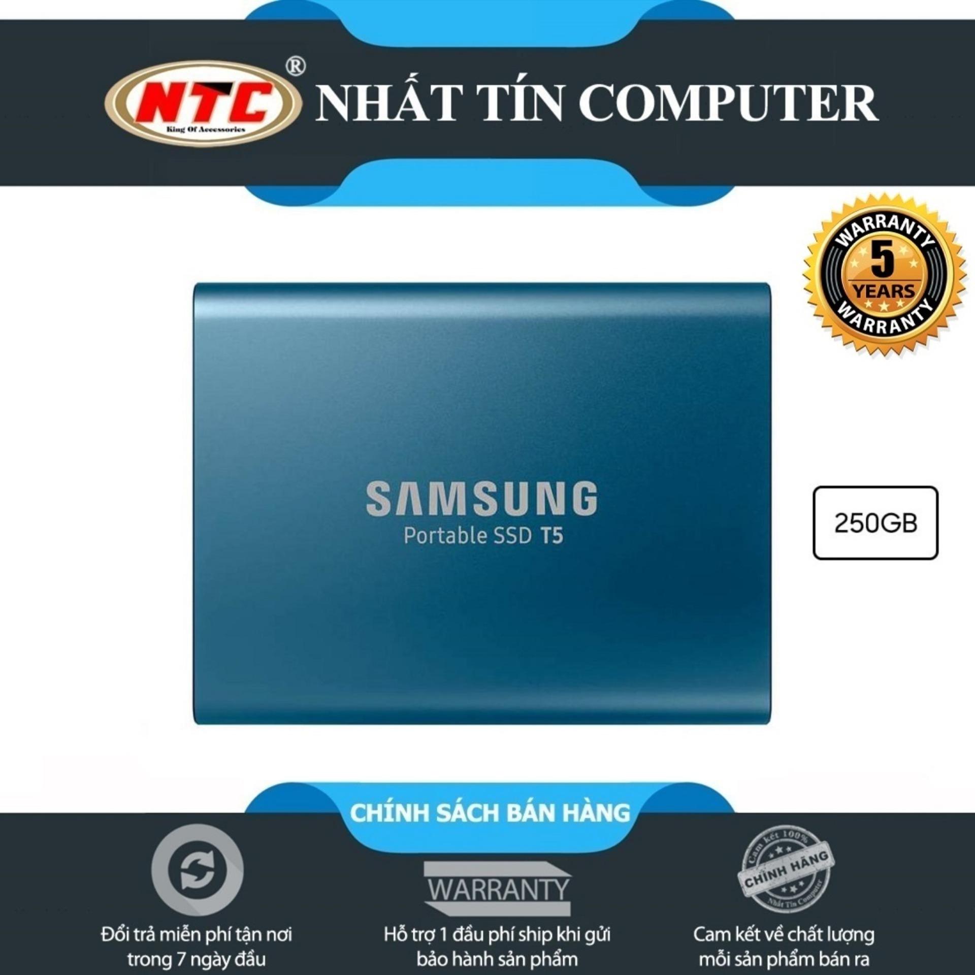 Ổ cứng di động SSD External Samsung T5 250GB - USB 3.1 Gen 2 (Xanh)