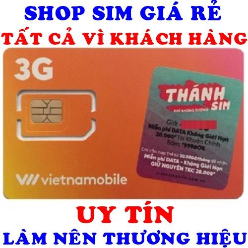 Thánh sim Vietnamobile giá rẻ FREE 120gb /tháng , thanh sim 120gb giá sỉ, thánh sim 3G vietnamobile