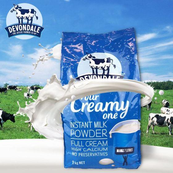 Sữa Bột Nguyên Kem Sữa Bột Full Cream Devondale 1Kg (Hàng Nhập Khẩu)