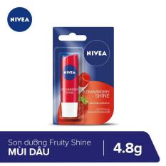 Son dưỡng môi Fruity Shine Strawberry Lip Balm Nivea 4.8g _ 85083