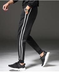 Quần Jogger Thun Nỉ Nam Hai Sọc Bo Gấu Thoáng Mát Kiểu Dáng Thể Thao August QUAN NAM 100008 B