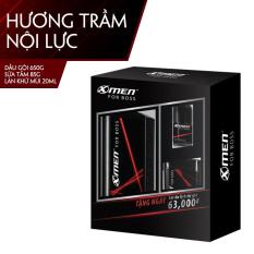 Bộ Quà Tặng Du Lịch Dầu Gội X-Men For Boss Intense 650G + Set Du Lịch 1 Sữa tắm 85g và 1 Lăn khử mùi 20ml