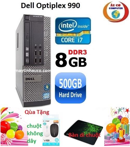 Máy tính Dell optiplex 990 Core i7 RAM 8GB HDD 500GB , Tặng chuột không dây chính hãng , ban...