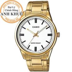 Đồng hồ nam dây kim loại Casio Anh Khuê MTP-V005G-7AUDF