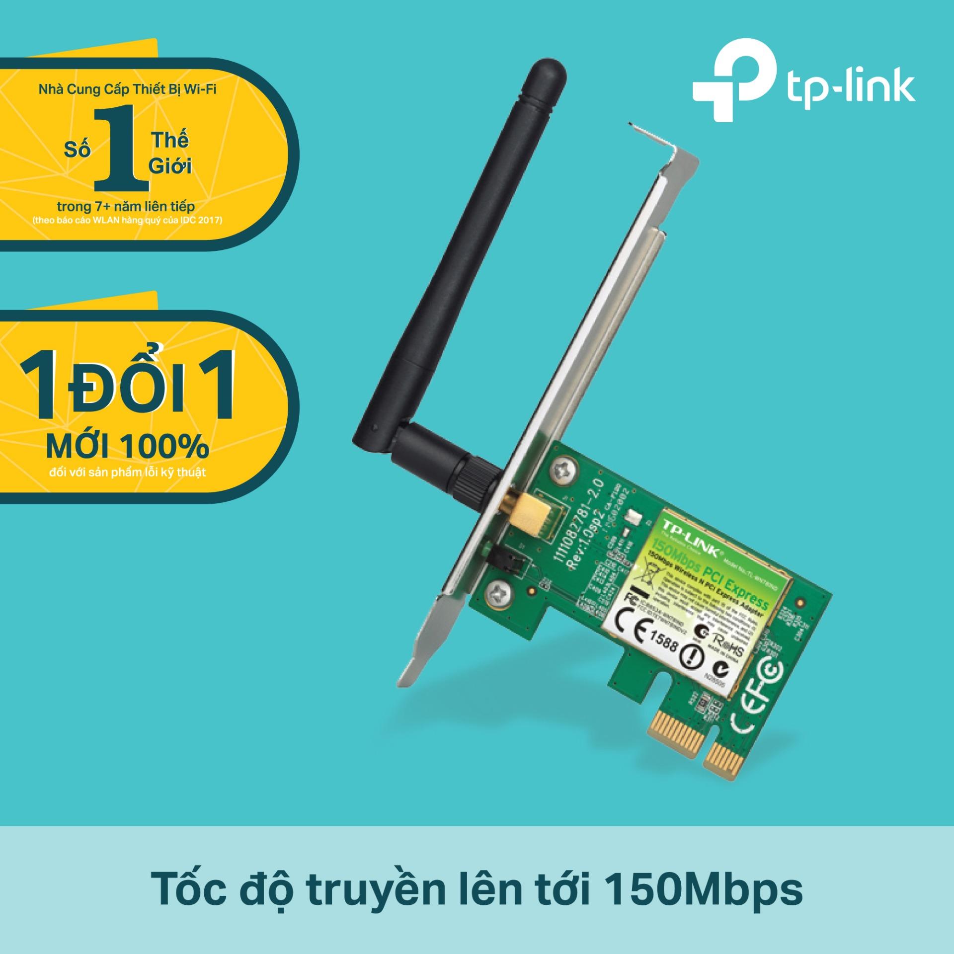 TP-Link - TL-WN781ND - Card mạng PCI Express Wi-Fi Chuẩn N 150Mbps-Hãng phân phối chính thức