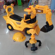 Xe chòi chân máy xúc cần cẩu cho bé