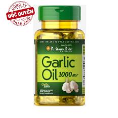 Dầu tỏi tăng cường hệ miễn dịch, hỗ trợ phòng ngừa cảm cúm, giảm cholesterol Puritan’s Pride Garlic Oil 1000mg 100 viên HSD tháng 08/2020