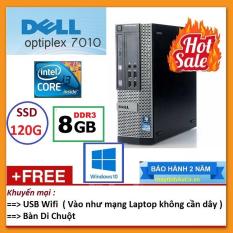 Thùng Dell optiplex 7010 ( Core i7 2600 / 8G / SSD 120G ), Tặng USB Wifi , Bàn di chuột – Bảo hành 24 tháng – Hàng Nhập Khẩu