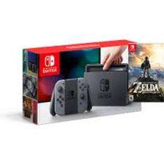 Máy Chơi Game Nintendo Switch With Gray Joy-Con + Zelda: Breath of the Wild tặng miếng dáng cường lực .