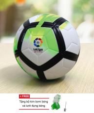 Quả bóng đá tiêu chuấn số 5 bóng đúc mẫu ngoại hạng 2017/2018 (Tặng kim bơm và túi lưới)