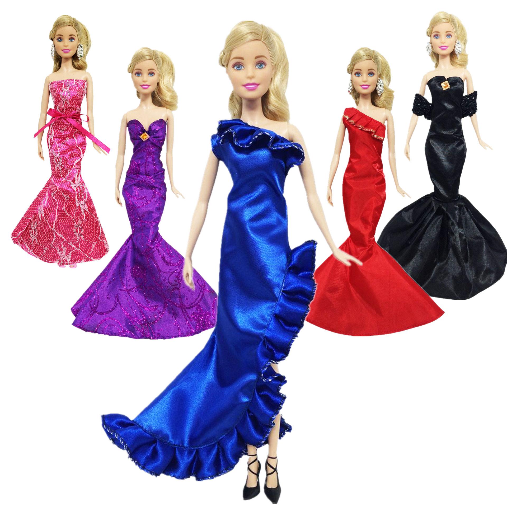 Hướng dẫn cách may váy xòe cực đơn giản cho búp bê Barbie | Chị SuSi TV -  YouTube