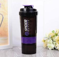 Bình nước thể thao Protein Shaker Sports – Tặng kèm quả lắc rời (Bình Tím)