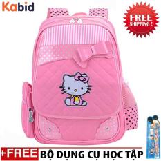 Balo học sinh chống gù lưng PinkCatcho bé gáiTừ lớp 3 đến lớp 6 (Pink)