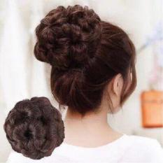 Búi tóc tròn hoa cực đẹp