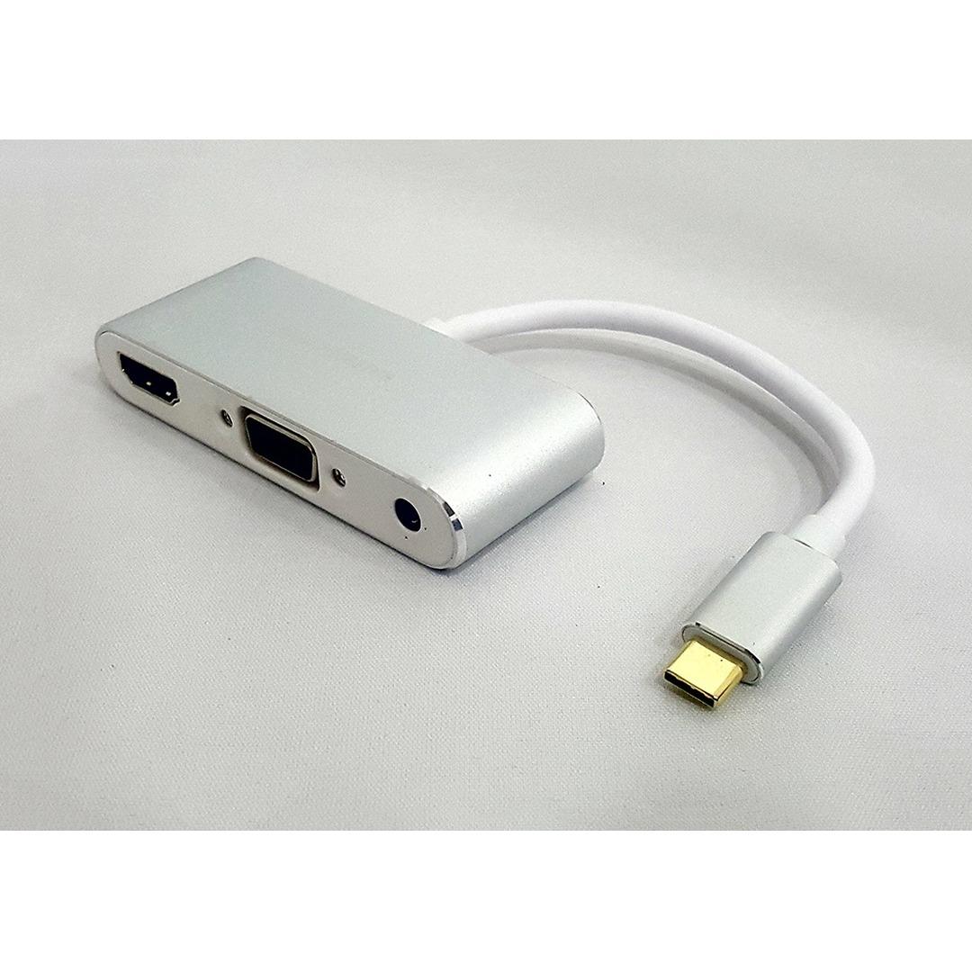 Cáp Macbook Type C Sang HDMI + VGA