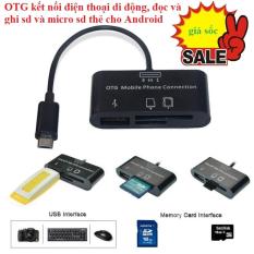 Đầu đọc thẻ máy ảnh xem usb hub 3 trong 1 thông minh OTG kết nối điện thoại di động, đọc và ghi sd và micro sd thẻ cho Android OTG điện thoại di động / máy tính xách tay / máy tính để bàn