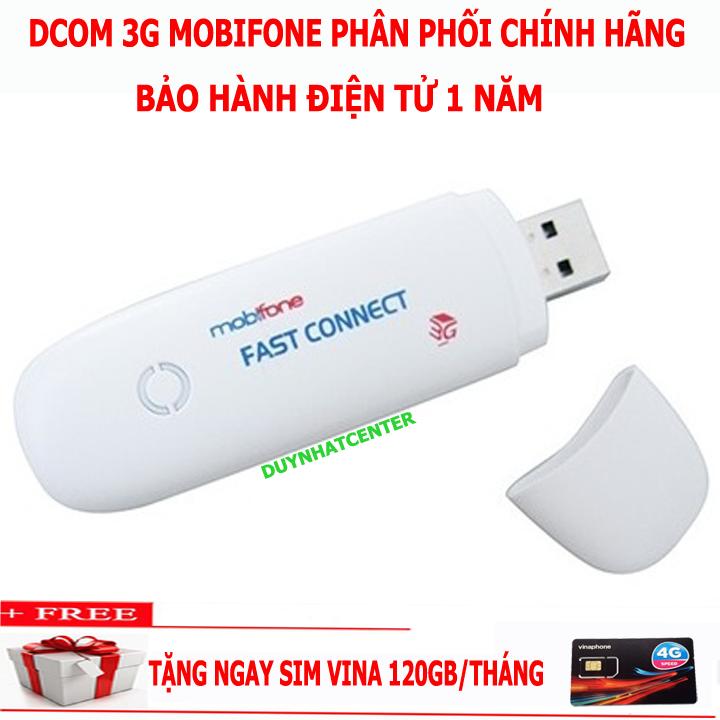 USB 3G MOBIFONE DÙNG ĐA MẠNG CHÍNH HÃNG - BẢO HÀNH ĐIÊNH TỬ 1 NĂM