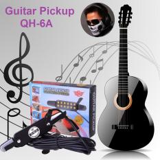 Acoustic Guitar Pickup QH-6A (Tặng Khăn che mặt hình đầu lâu cực COOL) – Bộ thu âm Đàn Guitar