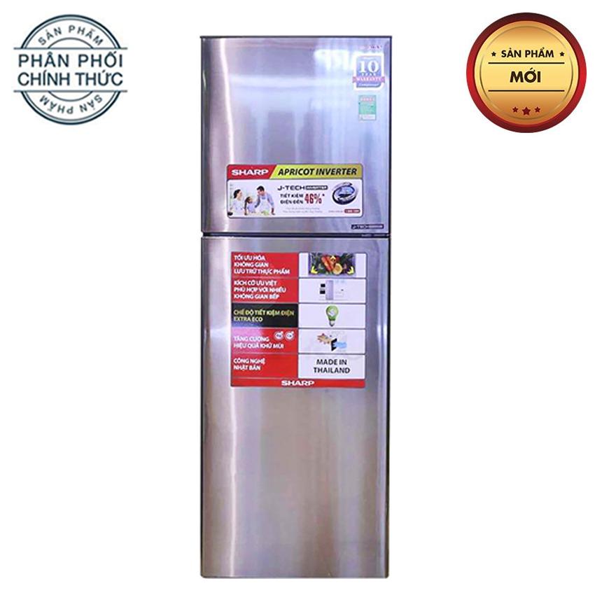 Tủ Lạnh Sharp Inverter SJ-X281E-DS, SJ-X281E-SL - 253 Lít (Bạc)