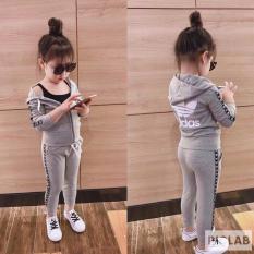 Bộ quần áo khoác thể thao cho bé gái (Vui lòng đọc kỹ hướng dẫn chọn size – Có size 7-20kg)