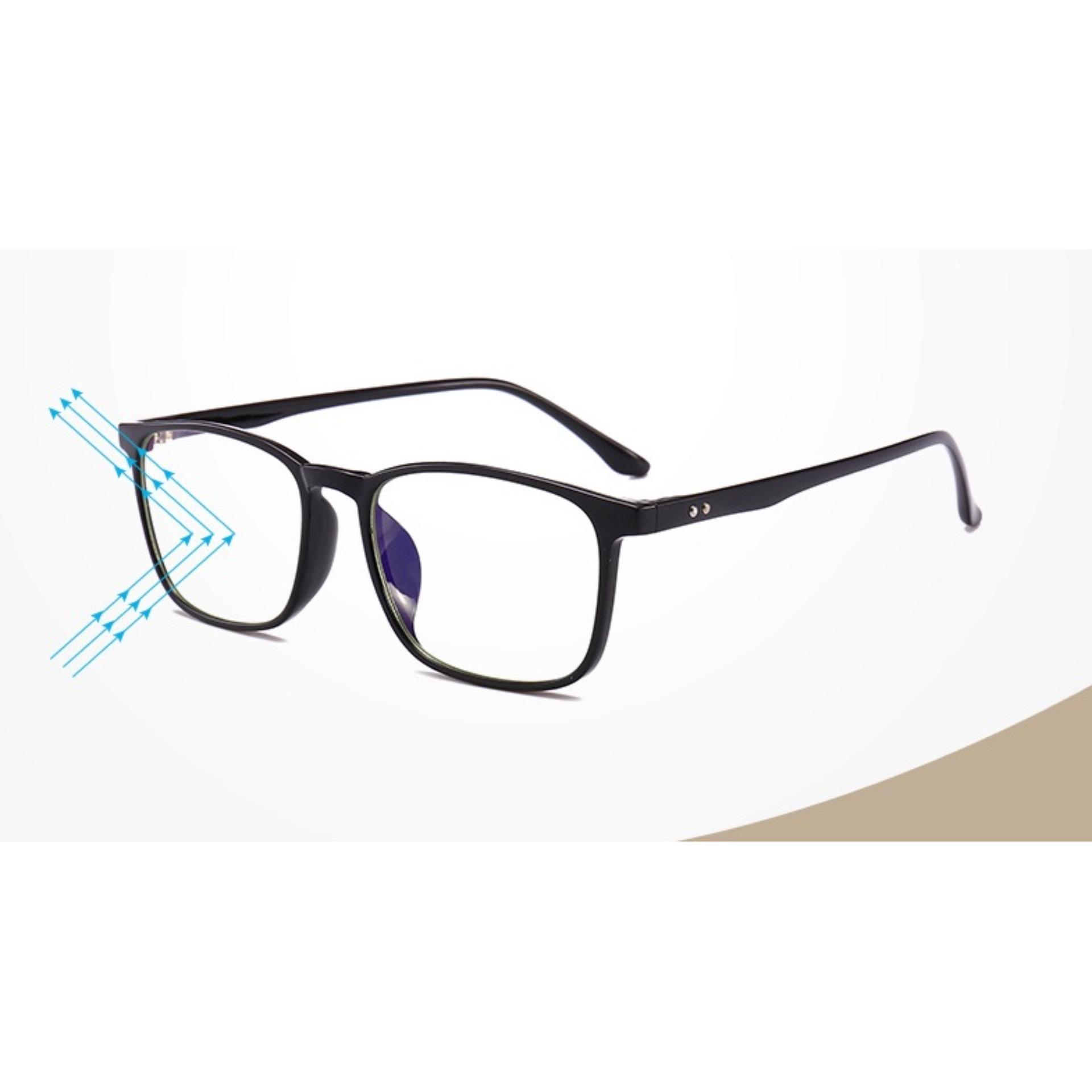 JK Silver - kính cận nam nữ chống ánh sáng xanh-Us Design K041811 gọng đen nhám cao cấp mẫu mới...