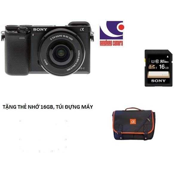Máy ảnh Sony ILCE-A6000L kit lens 16-50mm Tặng thẻ nhớ 16gb, túi đưng máy - HÀNG CHÍNH HÃNG