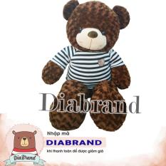 GẤU BÔNG TEDDY CAO CẤP KHỔ VẢI 1M DÀI 80CM NÂU -TEDDY08 (nhà bán hàng Diabrand)