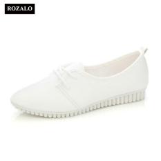 Giày Oxford nữ mũi nhọn dây buộc Rozalo RW3326