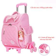 Các Loại Cặp Sách, Ba Lô Kéo Điệu Đà Chống Gù Cho Bé Gái, Giảm Giá Sốc 50% Mùa Sale TS180, Ba Lô Đẹp – BH 1 đổi 1