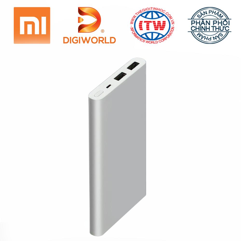 Pin sạc dự phòng Xiaomi 10 000 mAh Gen 2s Quick Charge 3.0 - Hãng phân phối chính thức Digiworld