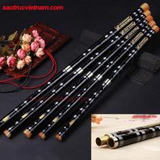 Sáo Trúc Dizi Đen Khớp Inox LAD2 – Sáo Trúc Haki – Tặng Full Phụ Kiện Dizi