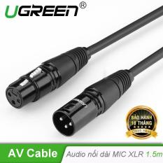 Dây Audio nối dài MIC XLR (Cannon) 6mm dài 1.5M UGREEN AV130 20709 – Hãng phân phối chính thức