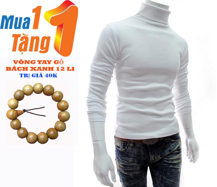Áo Len Cao Cổ Kiểu Hàn Quốc (Trắng)