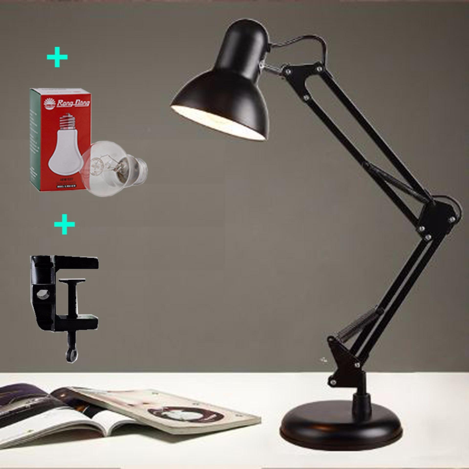 Đèn bàn pixar có đế tự đứng , đèn để bàn, đèn học chống cận kèm bóng và kẹp bàn...