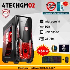 Máy tính chơi Game 4TechGM02 core i5, ram 8GB, hdd 500gb, vga GT730(chuyên LOL, FIFA, Stream) – Tặng phím chuột Gaming DareU.