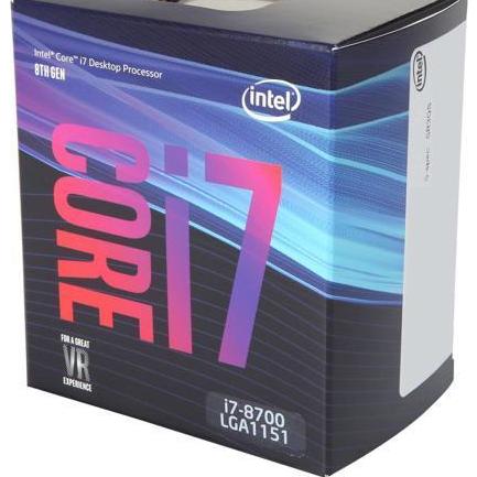 CPU Intel Core i7 8700 3.2Ghz Turbo Up to 4.6Ghz / 12MB / 6 Cores, 12 Threads / Socket 1151...