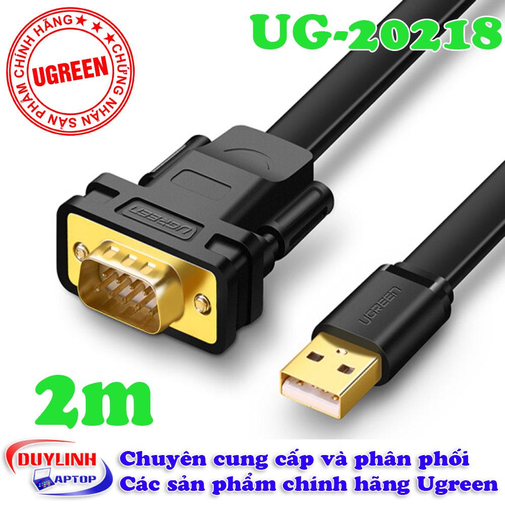 Cáp USB to COM DB9 RS232 2M UGREEN 20218