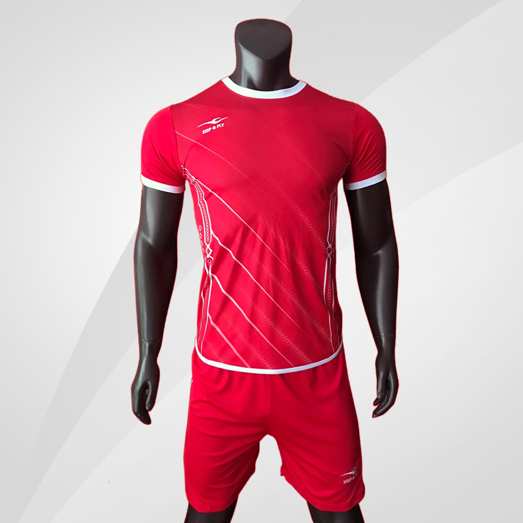 Bộ quần áo bóng đá cao cấp KEEP & FLY Chain 2.0 Đỏ