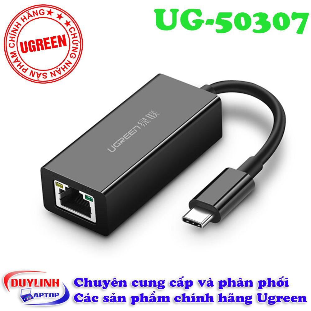 Cáp USB Type C to Lan tốc độ Gigabit - Adapter USB C Ugreen
