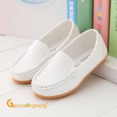 Giày bé trai đẹp mọi màu trắng giày bé trai chống trượt GLG105