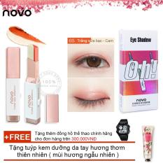 Son sáp kẻ mắt ánh nhũ 3D Novo Pearlescent Eye Shadow 5099 + Tặng tuýp kem dưỡng da tay hương thơm thiên nhiên ( Đơn hàng mỹ phẩm trên 300k tặng thêm 1 đồng hồ thể thao như quảng cáo)