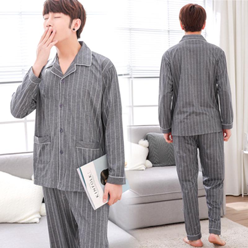 Bộ pijama xám kẻ sọc Hàn Quốc, gam màu diệu nhẹ thanh lịch 208