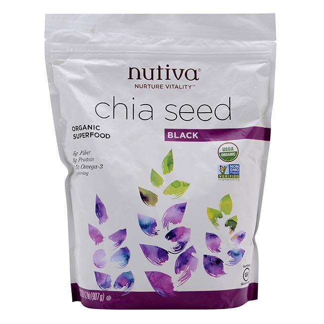 Hạt chia Nutiva organic Mỹ 907gr (Black Chia)