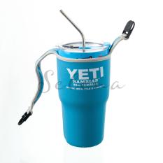 Combo ly giữ nhiệt Thái Lan có nắp chống tràn + túi chống sốc + 2 ống hút + 1 cọ rửa – tặng dây đeo vai