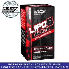 LIPO 6 Black của Nutrex hỗ trợ giảm cân đốt mỡ tăng tỉnh táo tập trung 60 viên – Phân phối chính thức
