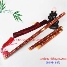 Sáo Trúc Dizi Nâu Khớp Đồng LAD11 – Sáo Trúc HaKi – Tặng Kèm Túi Nhung, Màng Rung, Dây