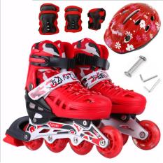 Giày Patin trẻ em tặng mũ và đồ bảo hộ(5 đến 14 tuổi)