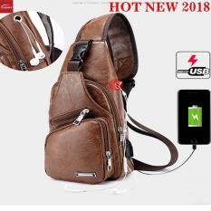 Túi Đeo Chéo Nam phiên bản có cáp sạc USB